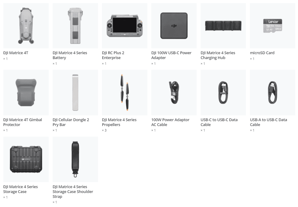 Conținut Pachet Drona Profesională DJI Matrice 4T